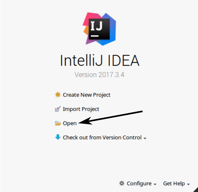 Open IntelliJ IDEA